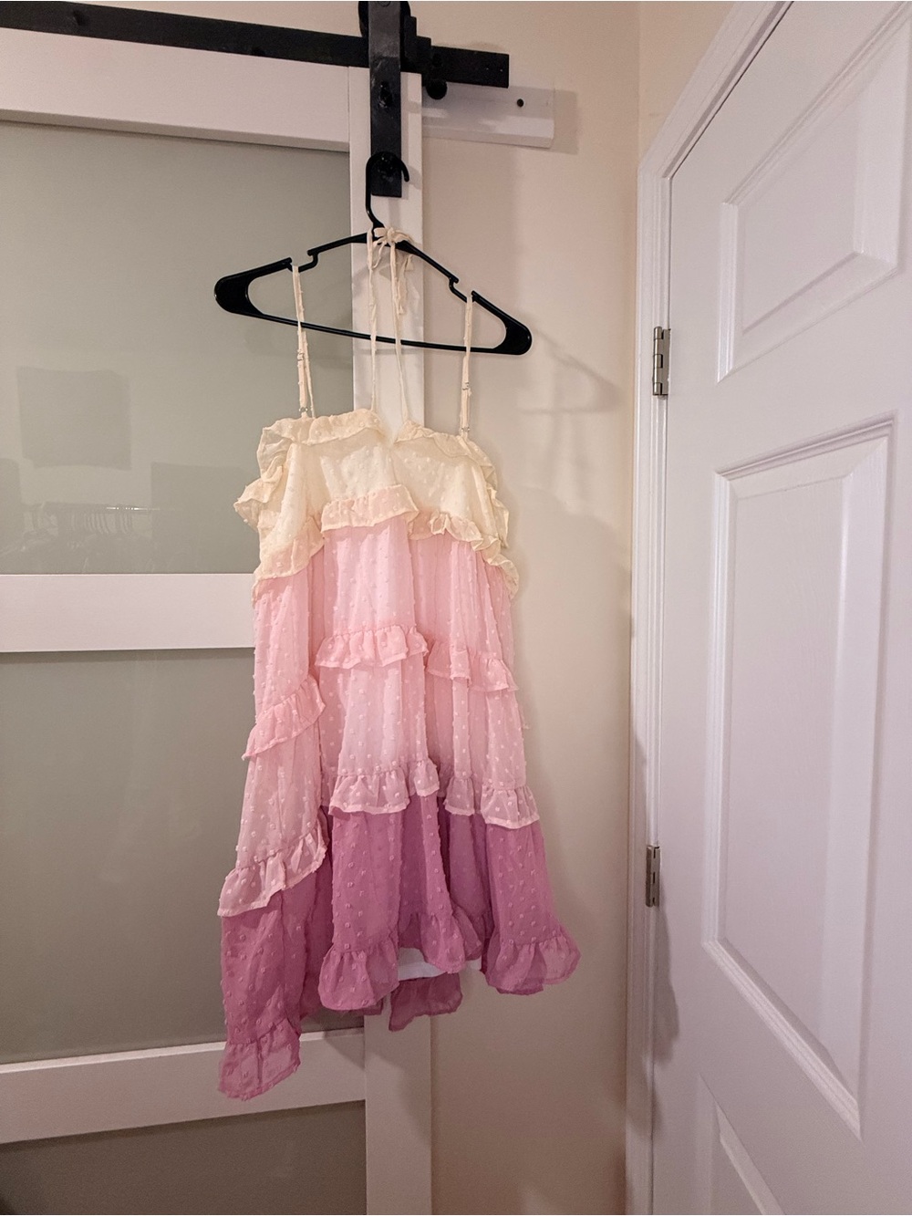 Tiered Pink Ombre Ruffle Sundress